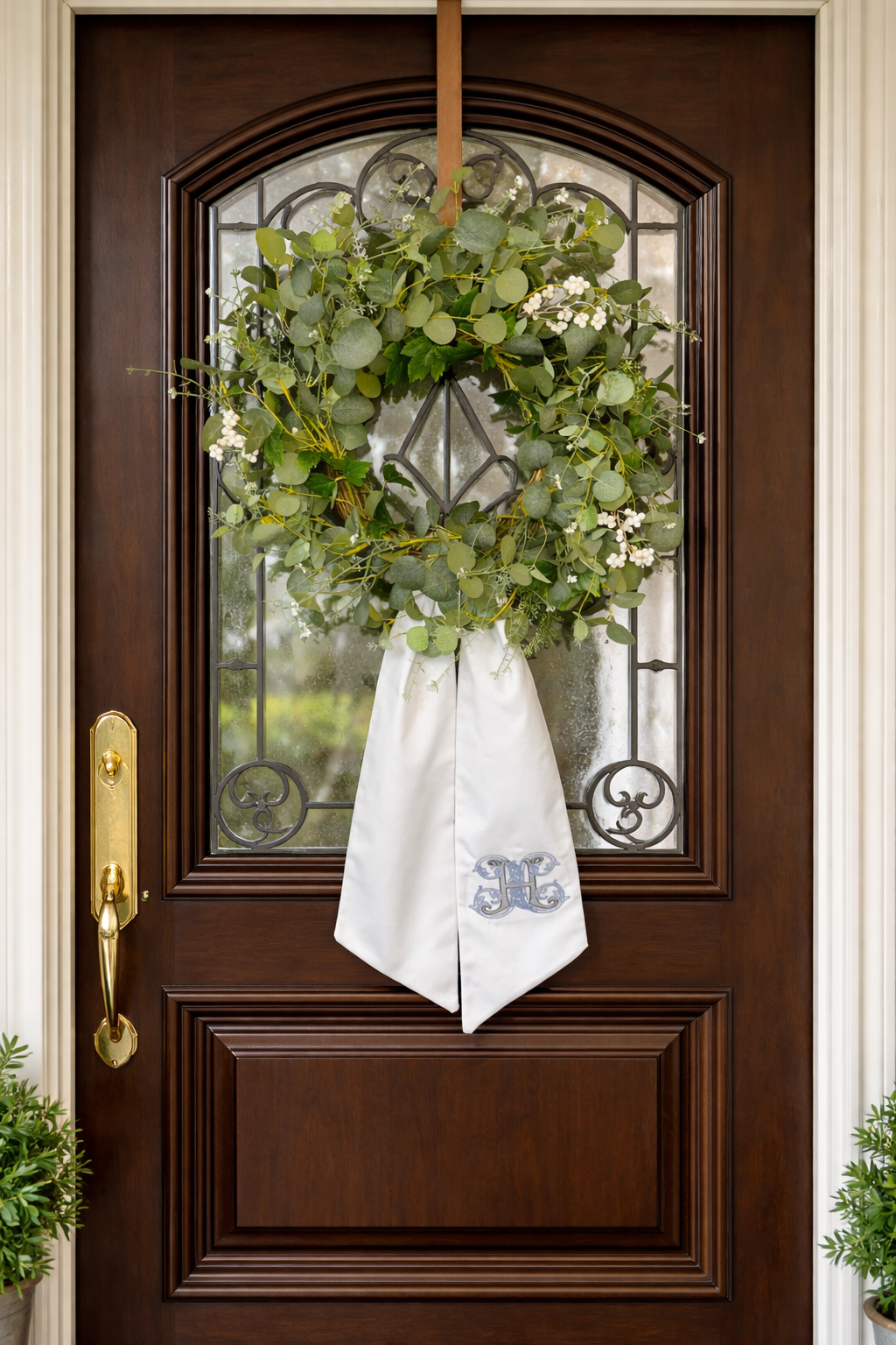 Wreath Sash - Vintage Vine Font